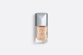 glittery gold top coat nail lacquer dior