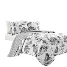 French Country Toile Cotton Reversible