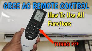 gree air conditioner remote control