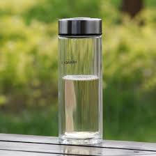 China Glass Water Bottle And Water