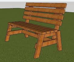 park bench plans 4 ft long 2x4 wood