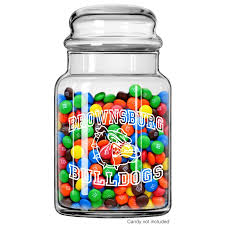 26 Oz Glass Candy Jar With Bubble Top