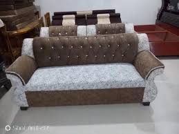 3 seater wooden sofa