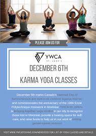 december 6th karma yoga cles ywca