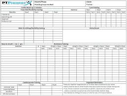 Fitness Workout Schedule Template Exercise Plan Routine Chaseevents Co
