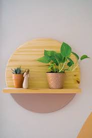 Simple Diy Round Wall Shelf That You