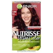 Find your most flattering, fiery hue. Garnier Nutrisse Ultra Permanent Hair Dye Dark Cherry Red 2 6 Sainsbury S