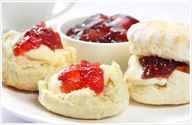 easy scones recipe with jam and cream
