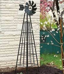 metal garden windmill outdoor yard