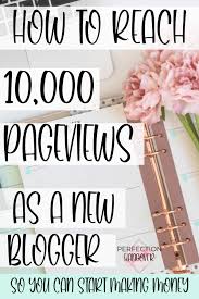 reach 10 000 pageviews and start making