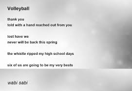 volleyball volleyball poem by wabi sabi