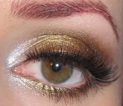 silver gold and bronze eye makeup tutorial