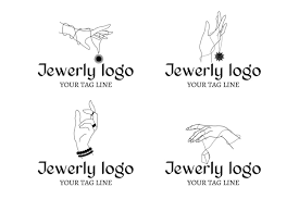 handmade jewelry logo free vectors