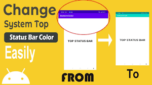 status bar color android studio