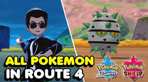 Pokemon Sword & Shield - All Route 4 Pokemon You Can Catch - YouTube