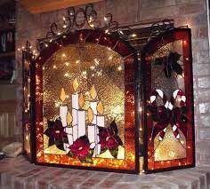 Delight In The Holiday Fireplace Screen