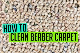 how to clean berber carpet best practices