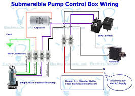 Single Phase 3 Wire Submersible Pump Control Box Wiring