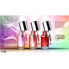 color flyer nail polish vector free