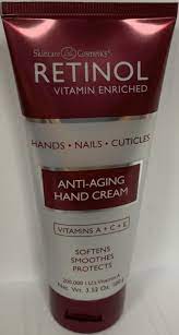 retinol anti aging hand cream 3 52 oz