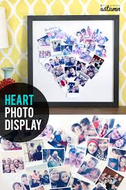 diy shaped photo collage for
