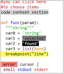 text editor color schemes syntax