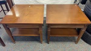 Pair Vintage Bassett Furniture End