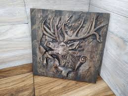 Bas Relief Image Deer Icon On The Rut