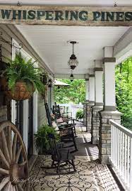 Southern Porch With Vintage Farmhouse