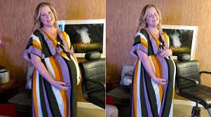 Pregnant Amy Schumer Shares Funny Video Putting On Socks