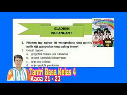 Maybe you would like to learn more about one of these? Gladhen Wulangan 1 Tantri Basa Kelas 4 Youtube