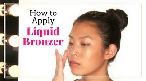 apply liquid bronzer makeup tutorial