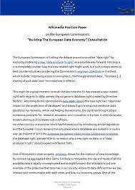 In the position paper you should: File European Data Economy Consultation Position Paper Pdf Wikimedia Commons