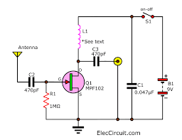 simple active antenna in sw mw fm bands