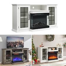 Electric Led Flame Fireplace Heater Tv