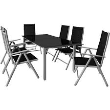 Aluminum Chair Table Set 6 Seater