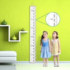 Baby Growth Chart Canvas Wall Hanging Rulers For Kids Room