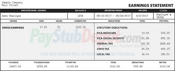 Paystub Generator Real Check Stubs Create A Pay Stub