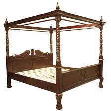 queen anne four poster bed high
