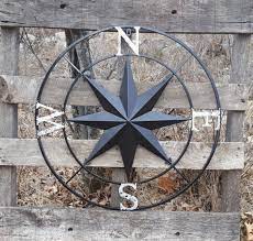 Compass Rose Large Metal Wall Art