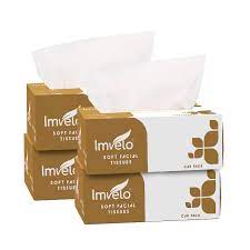 Imvelo 2 Ply Facial Tissues Box | Car Pack - Pack of 4 Each Pack 80 Pulls |  Ultra Soft | OBA Free : Amazon.in: Health & Personal Care