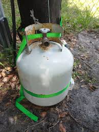 a forge from an old propane tank