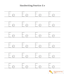 There's no denying that our handwriting worksheets help in all these areas while also serving as a great resource for improving. Handwriting Practice Letter E Free Handwriting Practice Letter E