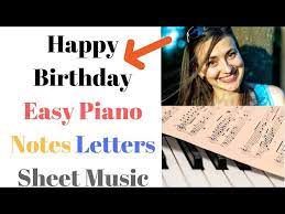 happy birthday easy piano