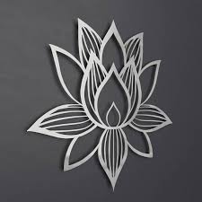 Lotus Flower Metal Wall Art Lotus Metal