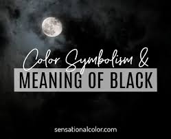 meaning of black color psychology and
