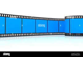 35mm blue film strip Stock Photo - Alamy