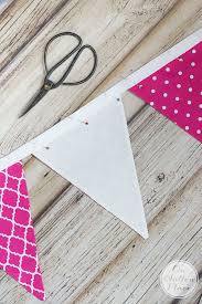 diy pennant banner sewing tutorial on