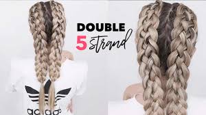 How to braid 4 strands youtube. Double Five 5 Strand Dutch Braids How To Diy Youtube