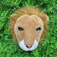 Lifelike Lion Head Stuffed Animal Head